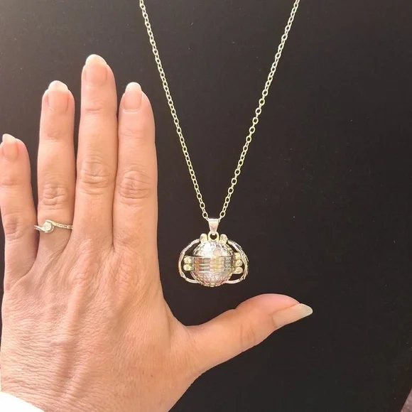 Silver Photo Locket Necklace - Picture 7 of 7